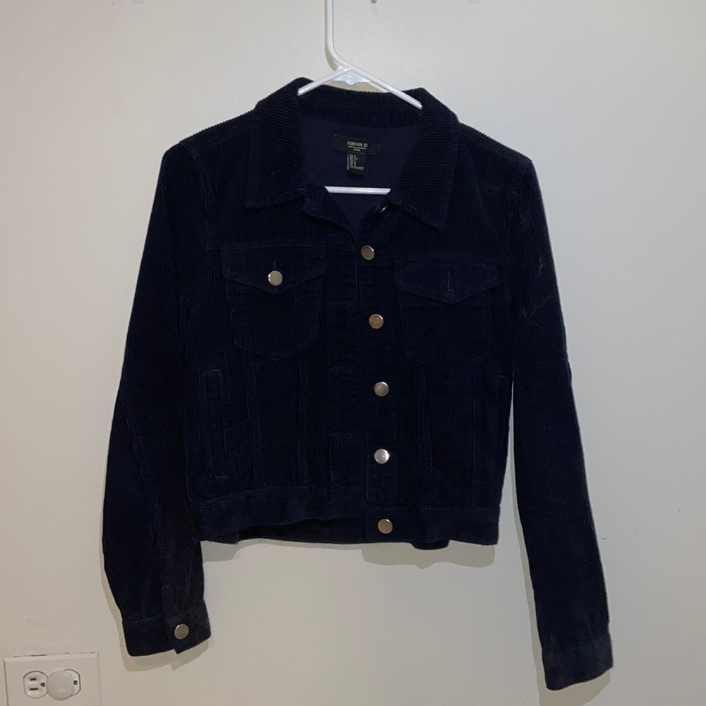 Casual Corduroy Jacket Navy like new